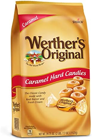Werther's Original Caramel Hard Candies 39.75oz Bag 2 Pound (Pack of 1)