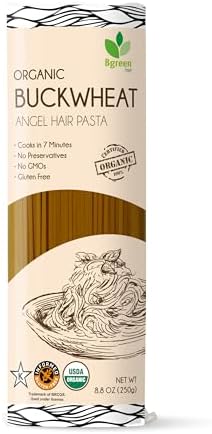 Big Green Organic Food- Organic Buckwheat Soba Angel Hair Pasta, 8.8oz, Gluten-Free, Non-GMO (3)
