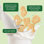 ChocZero Animal Crackers Cookies, Cinnamon Flavored, Gluten Free, Low Carb, No Added Sugar, 12 Ounce (Pack of 1)