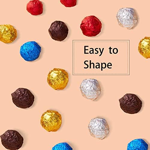 200pcs Chocolate Candy Wrappers Gold Aluminum Foil Wrapping Papers Square Sweets Lolly Paper Food Candy Tin Foil Wrappers for Candy Packaging Decoration (4 by 4-Inch) Orange peel design