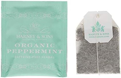 Harney & Sons Organic Peppermint Tea 1.76oz/50g (50 Tea Bags)