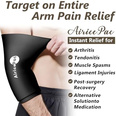 Elbow Ice Pack Wrap, Tennis Golfers Sleeve For Arm and Calf Injuries Reusable, Cold Compression for Pain Relief