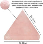 Amazing Gemstone Rose Quartz Pyramid Crystal Healing Stones - 1" Great Pyramid Figurine of Natural Stone Pyramid for Meditation, Reiki, Chakra Balancing and Crystal Pyramids Grid