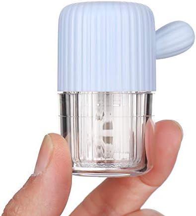 MUDOR Portable Contact Lens Cleaner Machine - Contact Lens Washer with Drawstring for Daily Care Fast Cleaning Soft and Hard Contact Lenses (Quiet Blue)