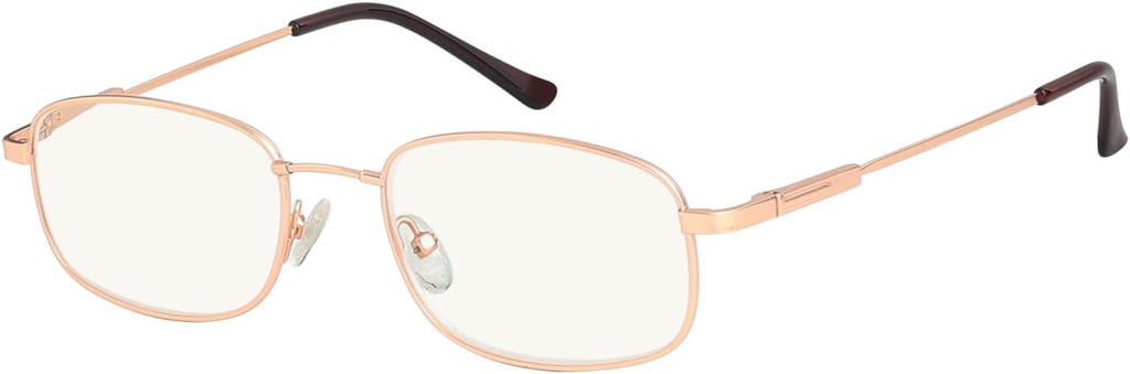 Eyekepper UV Protection Progressive Reading Glasses 3 Levels Multifocus Readers Men Women Bendable Memory Frame (Gold, +3.50)