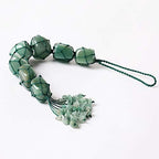 Home Decor Hanging Ornaments - Green Aventurine Gemstone Set for Feng Shui and Reiki