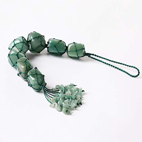Home Decor Hanging Ornaments - Green Aventurine Gemstone Set for Feng Shui and Reiki