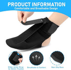 Plantar Fasciitis Night Splint, Supportive Foot Brace with Arch Cushion for Plantar Fasciitis, Achilles Tendonitis, Foot Drop & Heel Spur Pain Relief Day & Night(Large)