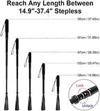 TriPro Shoe Horn Long Handle -15"-37" Telescopic Metal Shoe Horn Adjustable Length, Aluminum Alloy, Portable Long Handled Shoe Horn, Shoe Horn Long Handle For Seniors Men Women Kids