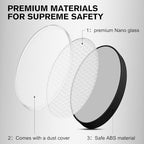 FERYES Nano Crystal Hair Remover with Upgraded Grinding Surface -Reusable Crystal Hair Eraser- Portable - Compact Epilator for Legs Back Arms