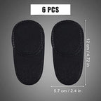 6pcs Eye Patches for Glasses, Reusable Non-Woven Fabric Eye Patch to Cover Left Right Eye Improve Vision for Kids' & Adults' Lazy Eye Amblyopia Strabismus (Black, Large Size)