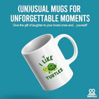 Panvola I Like Turtles Turtle Gifts Tortoise Sea Animal Ocean Lover Nature Lover For Women Men Novelty Drinkware Ceramic Mug 11 oz White