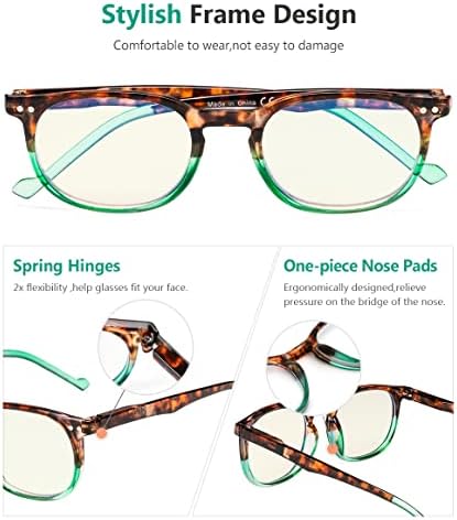 Eyekepper Blue Light Blocking Reading Glasses for Men Women Vintage Readers