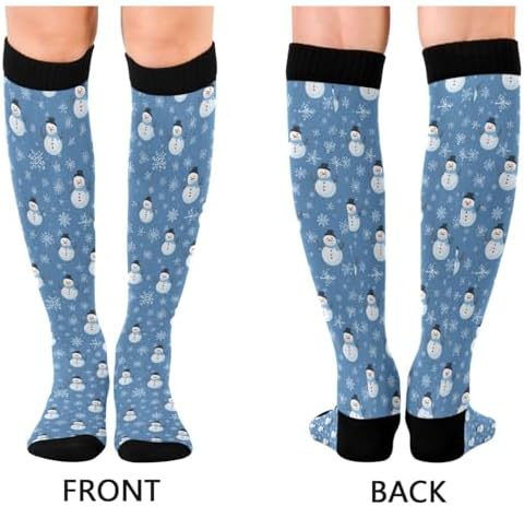 Wusikd Heartbeat Symbol Compression Socks for Women and Men Circulation Black Long Socks for Athletic Running 1