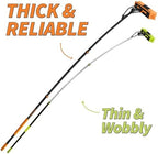 4-12 ft Water Fed Pole Window Cleaning System // Professional Telescopic Solar Panel Cleaning Equipment // Water Fed Brush with Upper Rinse Bar, 10" Squeegee, Water Filter, Soap Dispenser & Water Hose