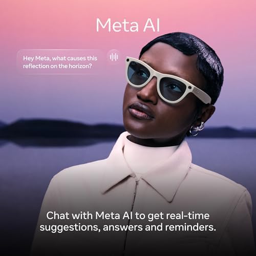 Ray-Ban Meta (Gen 2), Wayfarer Large, Matte Black | Smart AI Glasses for Men, Women — 2x Battery Life — 3K HD Resolution — 12 MP Ultra-Wide Camera, Audio, Video — Clear Lenses — Wearable Technology