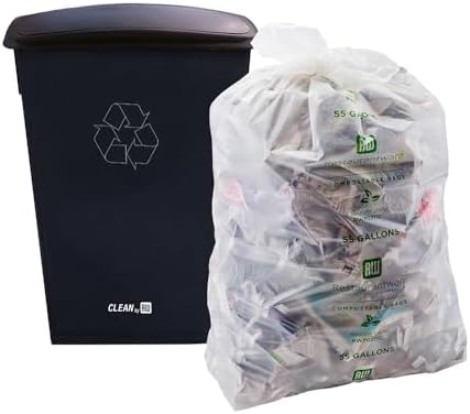 Restaurantware LID ONLY: RW Clean 1 Swing Top Trash Bin Lid Fits 23 Gallon Trash Can - Black Plastic Lid For Waste Basket Heavy-Duty Trash Can Sold Separately