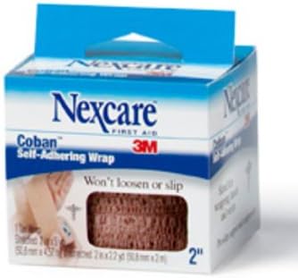 Nexcare Coban Self-Adherent Wrap, 2" X 5 Yd Roll, 1Count Box