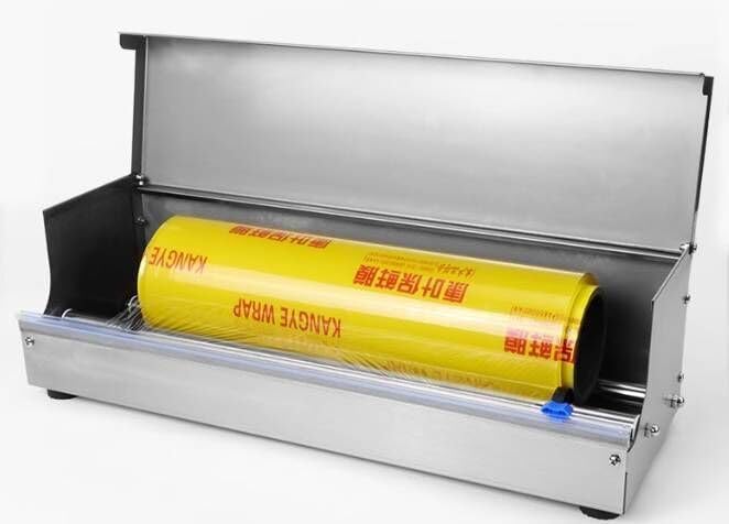 Manual Hand Food Wrap Film Dispenser Stretch Film Packing Wrapping Dispenser Wrapper Machine, Suitable for 10-18" Width Cling Film