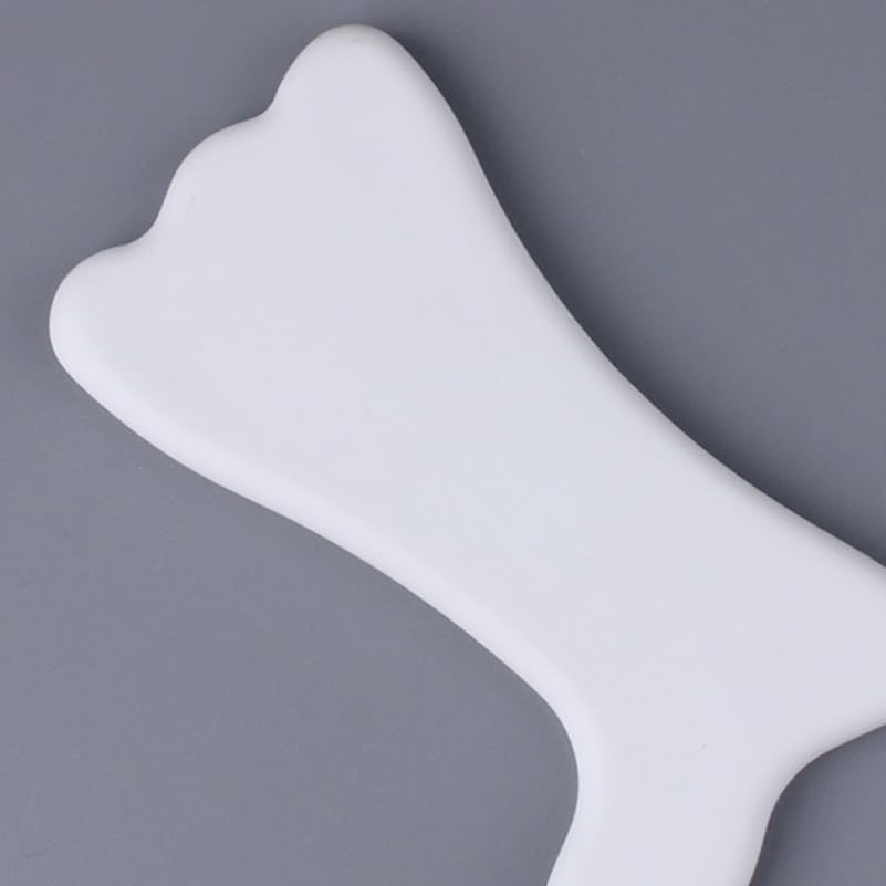 Ceramic Face Massager Board Traditional Handmade Scraping Tool for Women Reduces Puffiness Improves Skin Health for Home Use and Self-Care