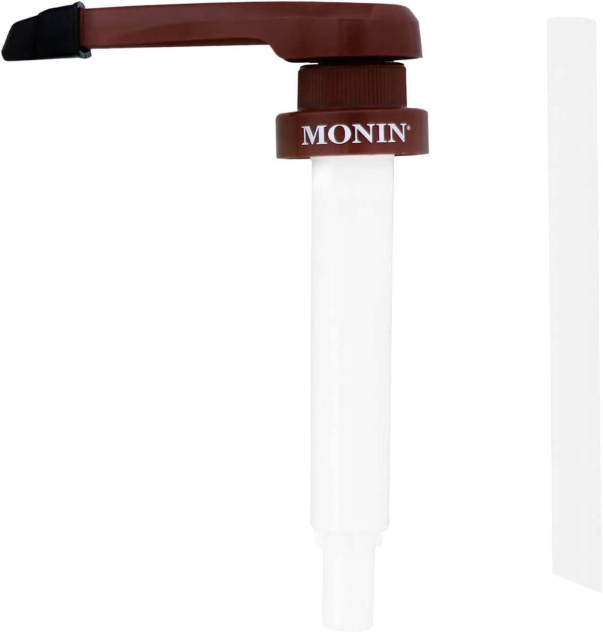Monin - Sauce Pump, Only Compatible with 64 oz Monin Gourmet Sauce, Approximately 1/2 oz Per Pump, Recommended for Dark Chocolate Sauce (Brown)