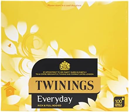 Twinings Everyday Tea Bags, 6 boxes of 100 String and Tag Tea bags (600 Total)