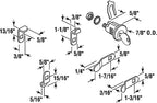 Prime-Line S 4140 Mailbox Lock – Replacement, Multipurpose Mailbox Lock for Several Brands – ILCO 1003M Keyway, Opens Counter-Clockwise with 90º Rotation, Nickel Finish (1 Set)