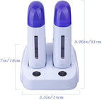 Nynelly Wax Warmer Kit for Hair Removal, Double Depilatory Wax Heater with Heater Base for Hair leg, Armpit, Bikini
