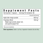 Country Farms Apple Cider Vinegar Capsules, with Ginger, Cayenne and Maple, Helps Aid Digestion, Supports Healthy Weight Loss, Cleanses and Detoxifies, Supports Water Balance, 90 Count, 90 Servings