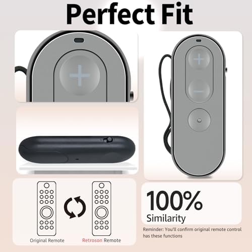 RETROSUN Replacement Remote Control Compatible with Phonak Paradise Marvel Hearing aids KW-RC1, Grey