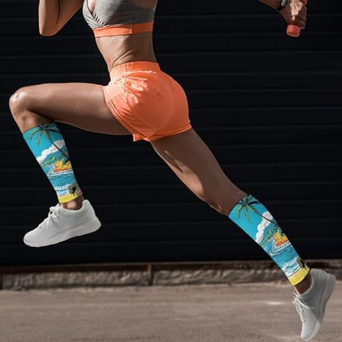 Calf Compression Sleeves for Men & Women Leg Compression Sleeve for Running, Cycling