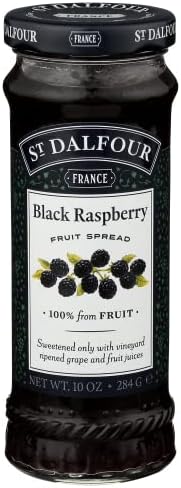St. Dalfour All Natural Fruit Spread Black Raspberry -- 10 oz - 2 pc