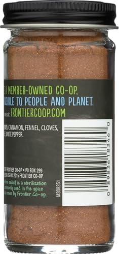 Frontier Co-op Five Spice Powder, 1.92 oz - Seasoning Mix of Cinnamon, Fennel Seed, Cloves, Star Anies, and White Pepper - For Chinese Inspired Entrées