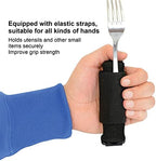 Disabled Eating Aids Utensil Holders Eating Assistance Hand Cuff for Holding Spoon, Fork, Cutlery Adjustable Nylon Gripping Strap for Limited Mobility, Weak Grip, Muscle Weakness, Elder, Handicapped