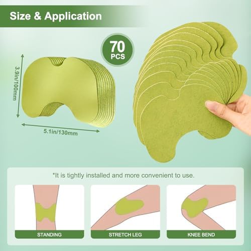 70PCS Knee Patches, Hot Patches for Back, Neck, Shoulder (70 Count)