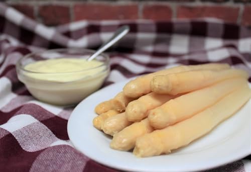 Extra Thick White Asparagus by El Navarrico – Premium Spanish Cojonudos Asparagus, Smooth & Tender, 9-12 per Can
