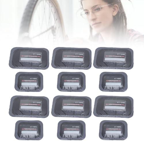 EVTSCAN Tire Patch Dual Sizes Rubber Strong Adhesive Air Tightness Repair for Motorcycle Cycle Car