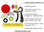 Hand Therapy Kit for Stroke and Aneurysm Recovery, OT/PT Rehab Tools for Dexterity, Fine Motor Skills and Hand Coordination, Home Therapy Set for Survivors and Caregivers, by JoAnn’s Journey