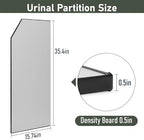Urinal Partition, Wall-mounted Urinal Screen Toilet Partition,Men’s Urinal Privacy Screen Divider Partition for Hotel/Schools/Kindergartens/Shopping Malls/Public Places,1 PCS