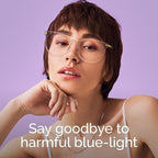 Gaoye 2 Pack Blue Light Blocking Glasses, Retro Round Eyewear Frame Anti Eyestrain Computer Glasses for Women Men - GY1688 (Pink+Transparent)