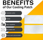 Cooling Patches – Portable Soft Gel Pads for Refreshing Comfort & Temperature Relief – Air-Activated Reusable Design - Unscented and Dye Free – 6 Count