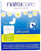 Natracare â€“ Organic Cotton Cover Ultra Pads with Wings -14 Count (Pack of 4)