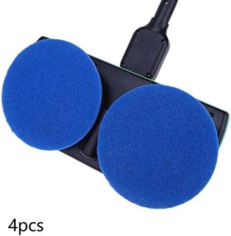 4Pcs Floor Scrubber Pads 6.5inch for Floor Cleaning Scrubber Mops, Blue