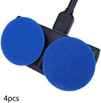 4Pcs Floor Scrubber Pads 6.5inch for Floor Cleaning Scrubber Mops, Blue