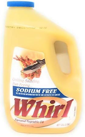 Whirl Sodium Free Butter Flavor Vegetable Oil, 1 Gallon
