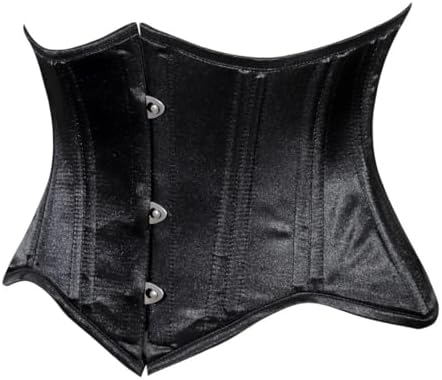 Daisy corsets Women's Daisy Corsets Womens Satin Mini Cincher Underbust Corset Waist Cincher Busk Closure