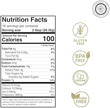 Pride of India - PACK of 6 - Red Lentil Flour 1 lbs (454 gm) Hint of Sweetness Slightly Nutty Earthy Flavor Freshly Milled in Small Batches | Used for Cooking Baking Thickening Coating