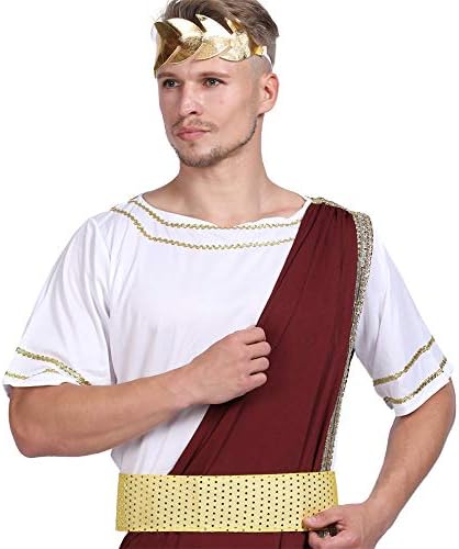 EraSpooky Ancient Greek Men Roman Toga Caesar Party Fancy Dress Costume