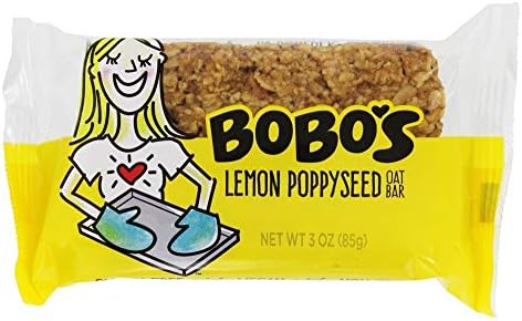 Bobo's Oat Bars Lemon Poppyseed, 3 Ounce (Pack of 6)