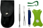 6-in-1 Premium Tick Removal Kit with Case, Including Tick Tweezers, Remover, Holster, Tick Card, and More (#1)